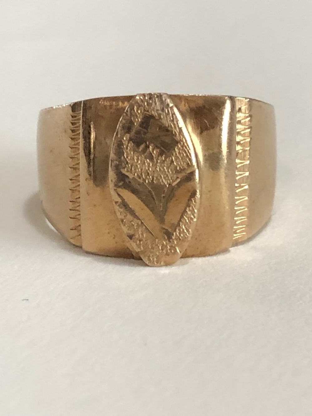 Men’s Signet Ring 18K Gold Plate